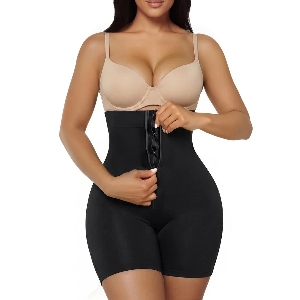 SHAPERX Women's High-waisted Tummy Control Shapewear Seamless Zip-up Easy-on L